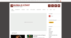 Desktop Screenshot of hudbajeozivot.cz